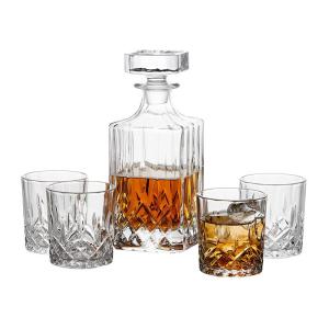 Quality Glass Metal Type Lead-Free Crystal Decanter Whiskey Tumblers for Any Occasion wholesale