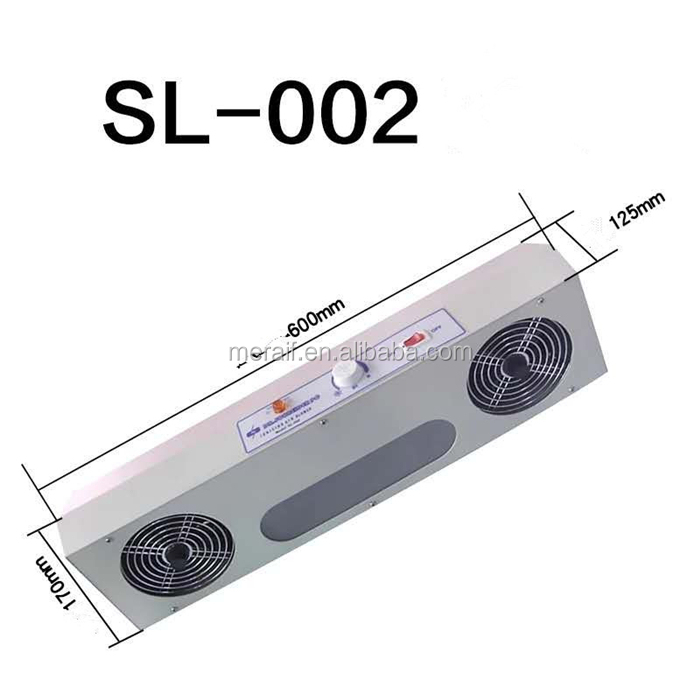 SL-002 Electrostatic Industrial ESD Anti Static Warm Air Blower Ionizer High Pressure Horizontal Overhead Ionizing Air Blower