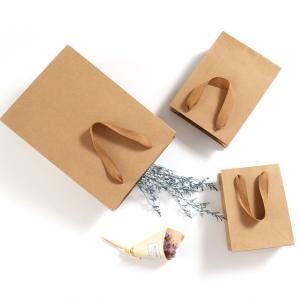 Quality Multiple Color Reusable Cloth Shopping Bags , 157g-250g Kraft Paper Gift Bags wholesale