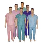 50gsm Blue Disposable Hospital Surgical Scrubs S/M/L/XL/XXL/XXXL/XXXXL
