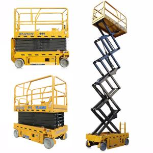 Quality 3kw 12m GTJZ1012 Electric Auto Scissor Lift / Aerial Work Platform wholesale