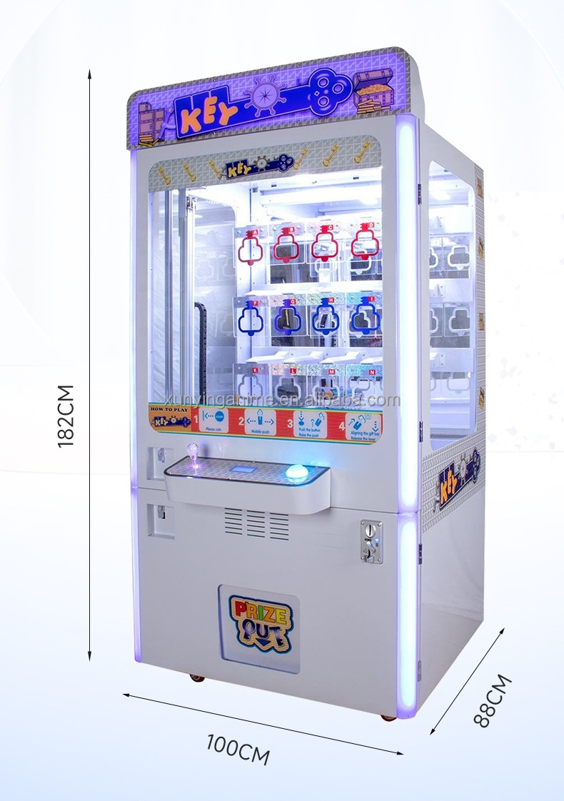 Age 3 Years Coin Operated Keymaster Arcade Machine Fun Toy Gift Prize Vending Machine