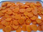 IQF Frozen Carrots Slices, Crinkle Cut