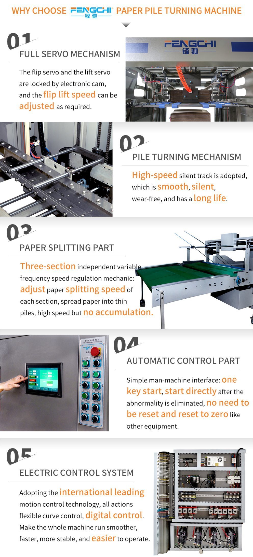 Fengchi High Speed Robot Palletizer Paper Stacking and Flip Flop Machine with Long Service Life