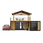 Intelligent Modular Prefabricated Tiny House Customized Color Flat Pack Wooden