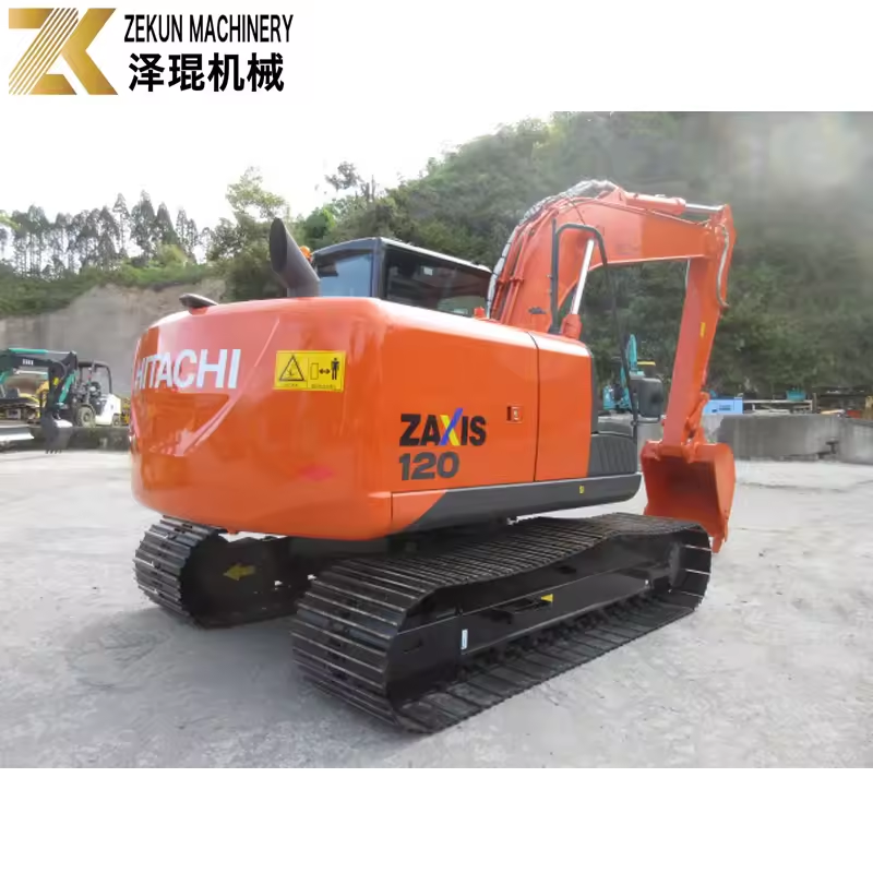 Stable Performance Used Hitachi Zaxis 120 Excavator with 66kw Power and Radiator