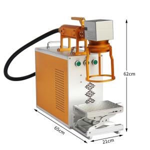 Quality 30W IPG Metal Fiber Optical Laser Marking Machine With Servo Motor wholesale