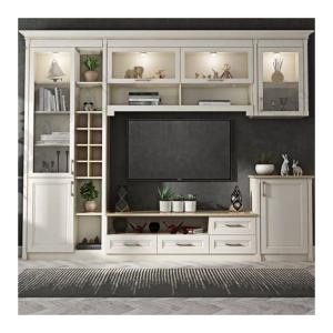 Quality Clean Lines Whole Wall Storage Cabinet for Living Room Furniture Modern Shaker Style TV wholesale