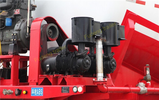 50 m³ Bulk Cement Tanker Trailer Single Compartment Dimension 11.5m × 2.5m × 4.0m