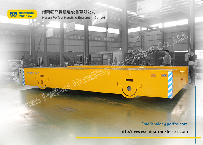 Q235B Electric Trackless Transfer Trolley With Polyurethane Solid Wheels