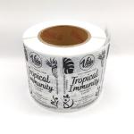 UV Varnishing Waterproof Cosmetic Labels Offset Frosted Transparent Vinyl