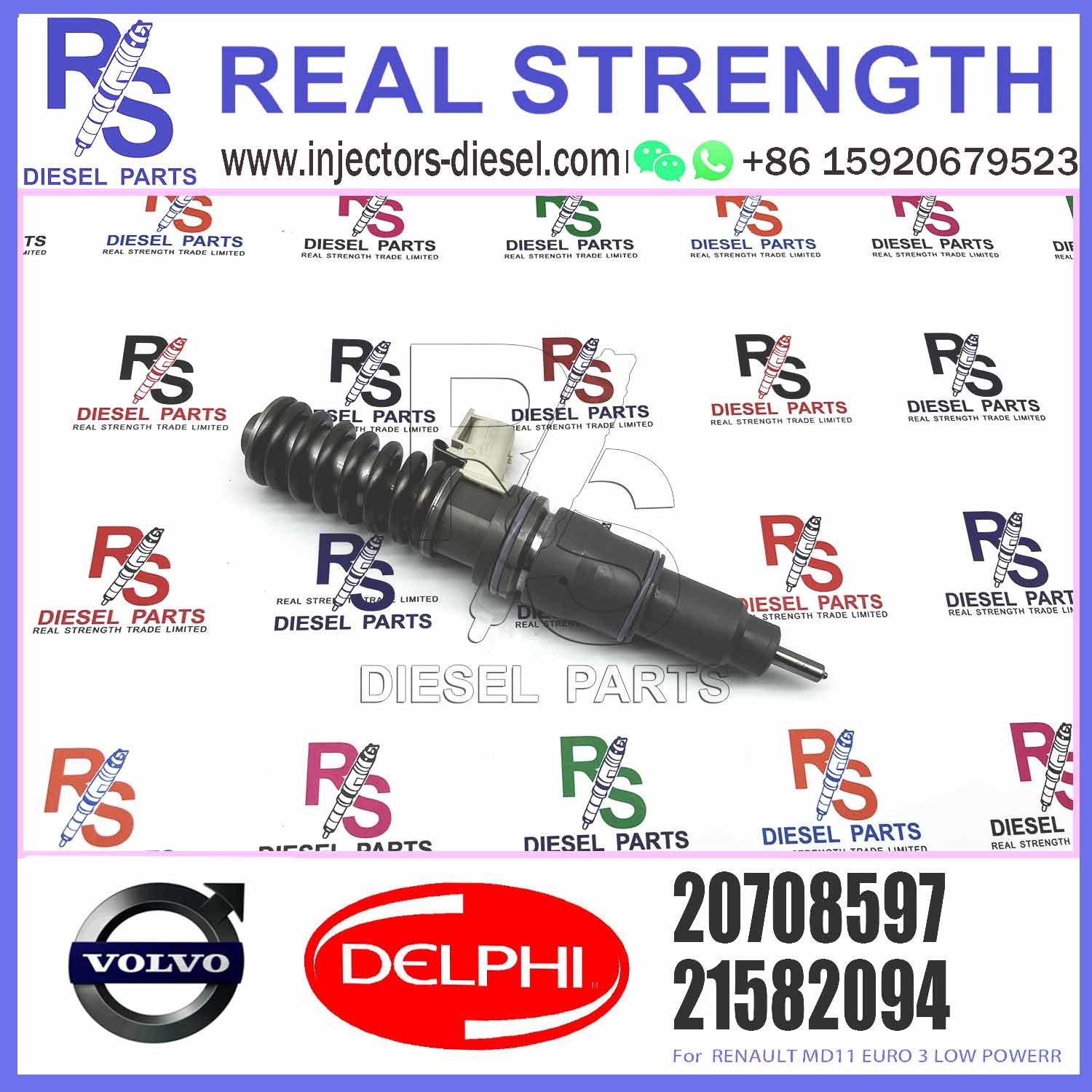 Diesel Fuel Injector 7421582094 7421644596 5001867216 7420708597 20708597 E3.18 for V-O-L-V RENAULT 11LTR EURO3 LO