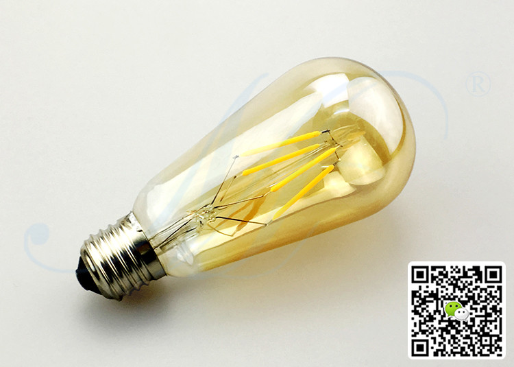 CE RoHS FCC SAA Approved High Quality ST64 Edison LED Bulb E26 E27 B22 4W AC220-240V Shop Light Warm White Cold White