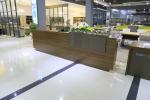 Commerical Salon Reception Counter Desk Environmental Friendly With Veneer
