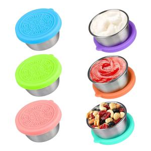 Quality Dressing Containers to Go for Condiments, Salad Dressing, Dips, Snacks, Stainless Steel Dipping Sauce Cups, Mini Food wholesale