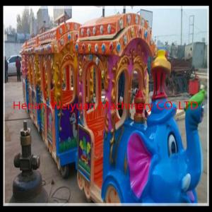 Quality Big attraction!! kiddie amusement park train rides elephant train for sale wholesale