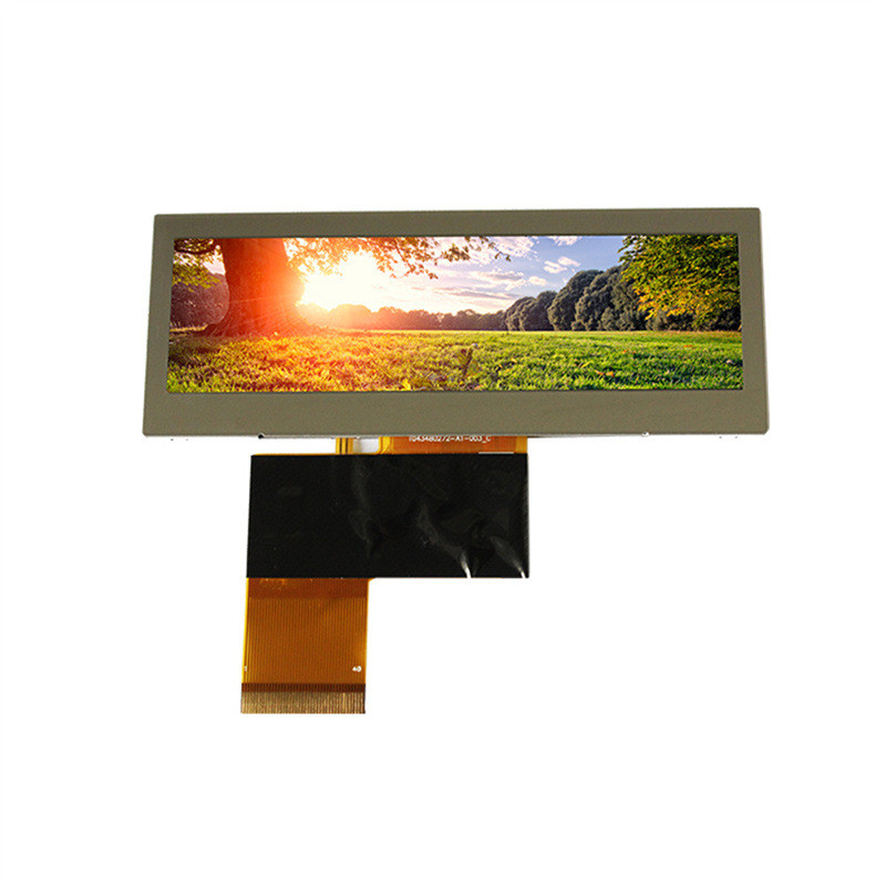 3.9 Inch bar type TFT Display , 480x128 Resolution , 24 bit RGB Interface ,760c/d