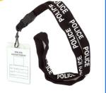 Retractable Badge Holders Lanyards With Metal Hook / Plastic Buckle