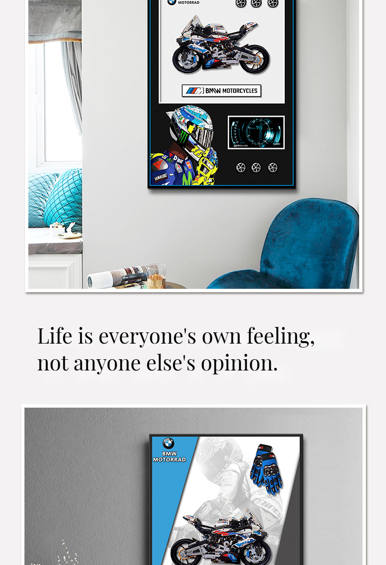 COATING Exclusive Modern Custom Sports Cars Wall Display Frame Designer House Models Building Block Concept Wall Murals