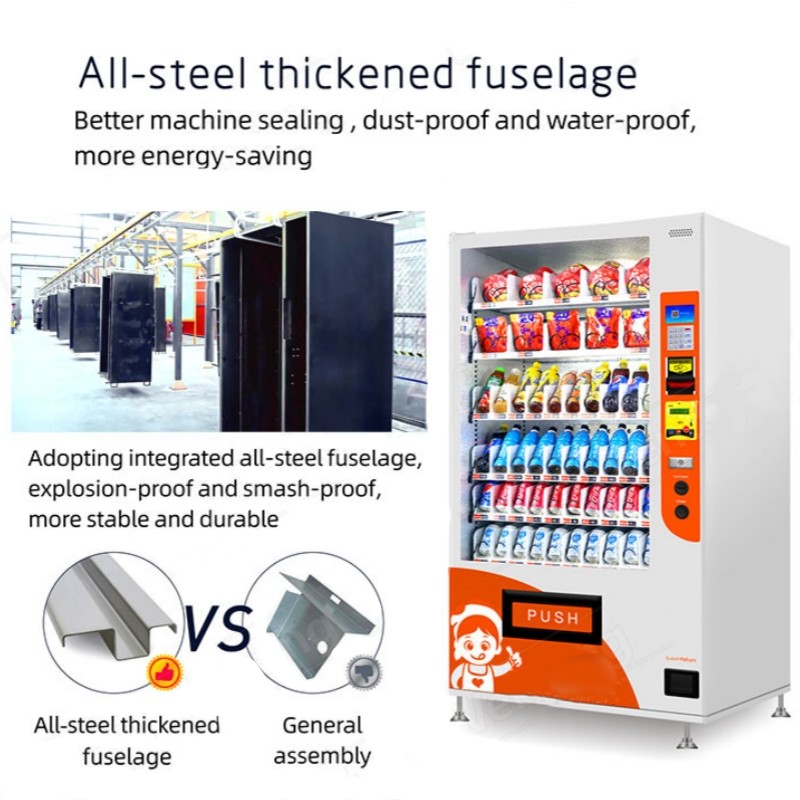 Manufacturer Convenient Store Vending Machines For Food And Drinks Snacks