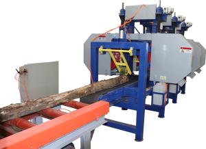 Quality Automatic Wood Cutting Machine Multiple Heads Horizontal Bandsaw Sawmill wholesale