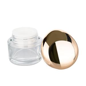 Quality 35g Cylindrical Transparent Empty Cream Jar Cream Jars Cosmetic Packaging wholesale