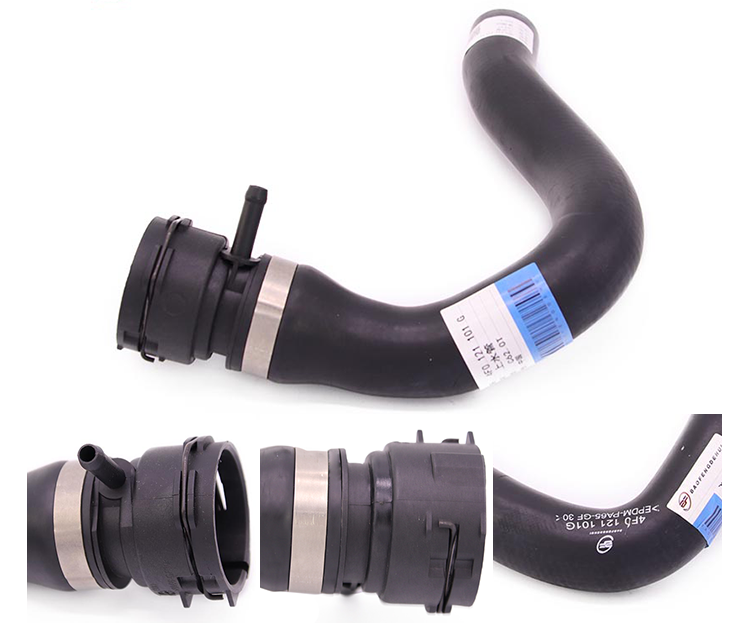 1 Year Warranty Brand 4F0 121 101 G Engine Thermostat Cooling Pipe for Audi A6 A6Q Radiator Hose