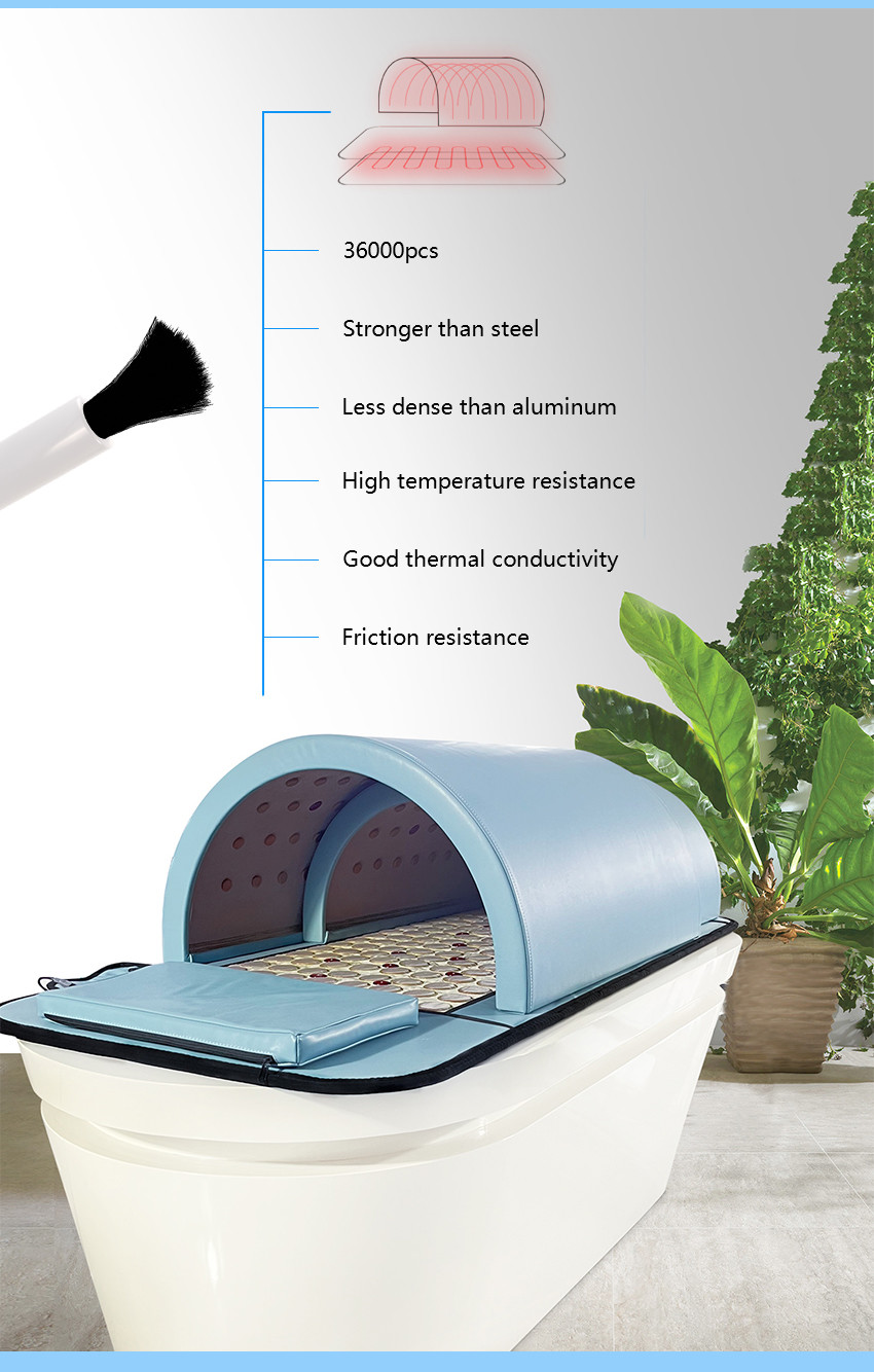 Low Emf Infrared Spa Capsule Far Infrared Sauna Dome 1200W For Firming