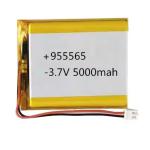 955565 3.7 V 500mah Lipo Battery Customized Rechargeable Pouch Pack Battery
