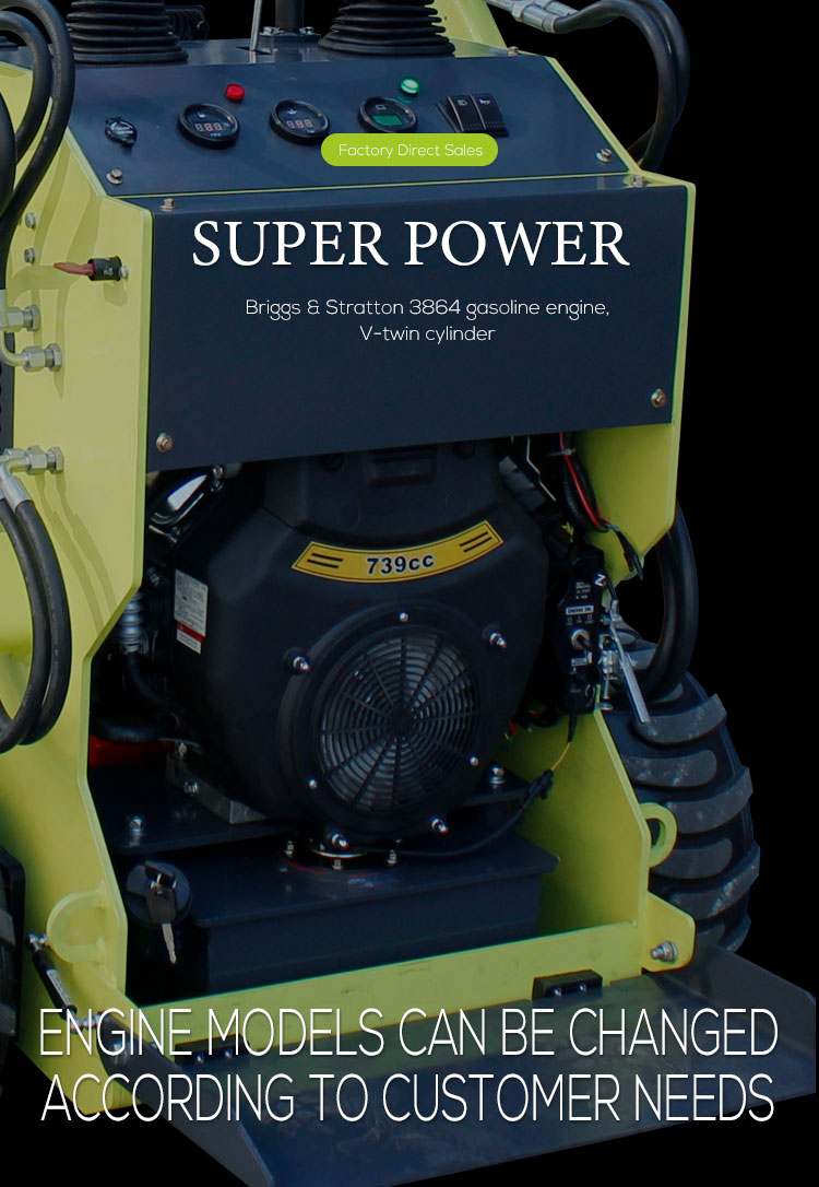 17.1KW 23HP Maximum Power Crawler Skid Steer Loader with Easy Operation and Performance