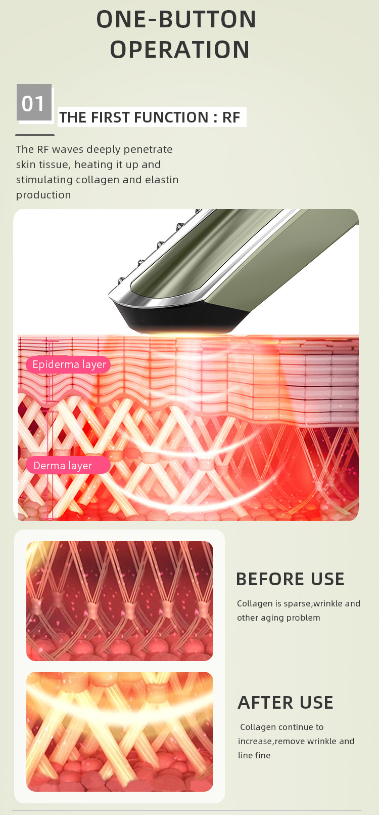 impulse current Tighten eye muscle eye cream massage tool