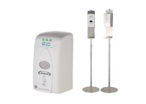 Quality Hospital Sanitizer Dispenser Stand , White Stand Alone Hand Sanitizing Stations wholesale