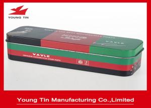 China Small Rectangle Tin Box Containers CMYK Printed Tinplate Metal Parts Packaging on sale