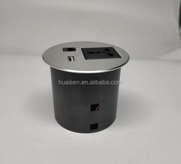 Office Essential Power Desk USB Socket Outlet Multimedia SOC Extension