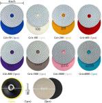 11+1 Backer 400 Grit Diamond Polishing Pad For Quartz