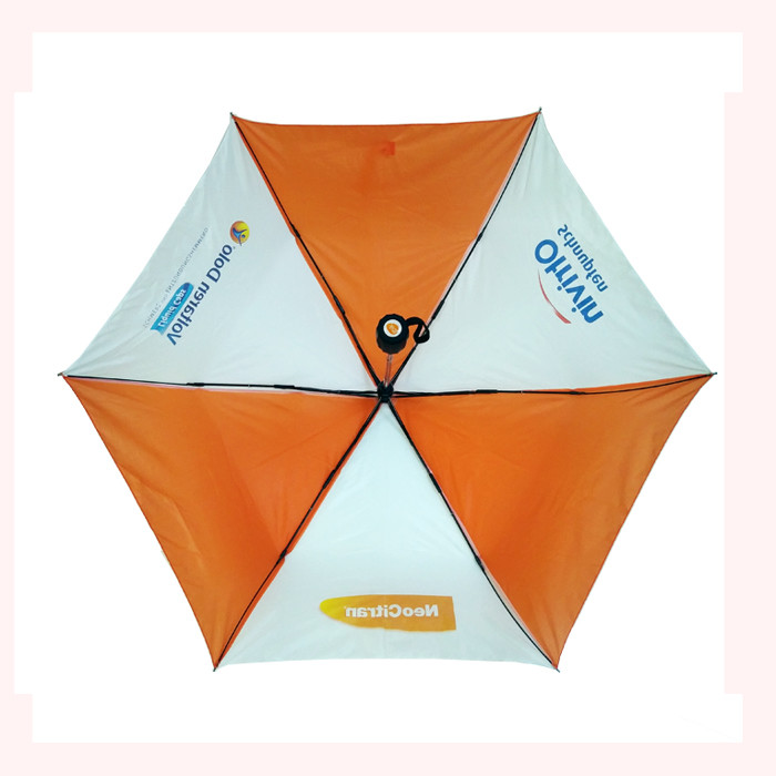 Compact 3-Fold Automatic Open Manual Close Umbrella With Polyester Fabric