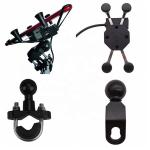 GPS 2.4A Aluminum ABS X Claw Motorcycle Phone Mount 0.6KG Weight