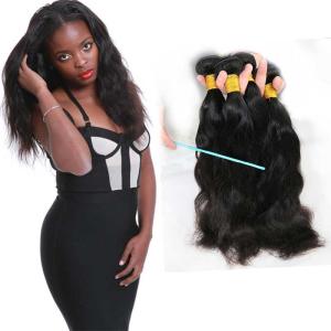 Quality 100 Unprocessed Natural Wave Human Hair Extensions Natural Looking No Tangle wholesale