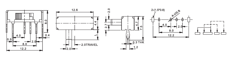 Alinta Provide Various Product Types for Slide/Trave/Toggle Swithes to meet customer's unique needs