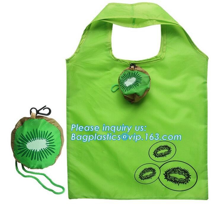 Recycled Foldable Nylon Polyester Tote Bag with logos polyester shopping bag Custom advertising handle non woven bag PAC