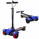 3 - 6 Years Kids Foldable Kick Scooter Baby Scooter With Seat Wear Resistance