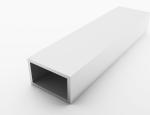Sliver Large Diameter Aluminium Square Alloy Tube Profile T3-T8 6063