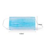 Antivirus Disposable Earloop Face Mask Light Bule Meltblown Cloth Opp Bag