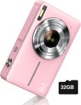 Self Timer 1080P Point And Shoot Camera Lightweight Digital Pocket Camera