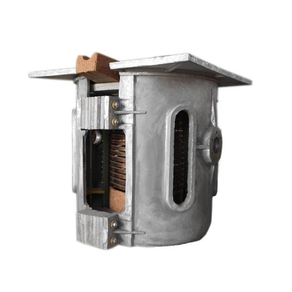 Cheap Brass Ingot Producing Induction Melting Furnace Automatic Tilting 1200C Oven for sale