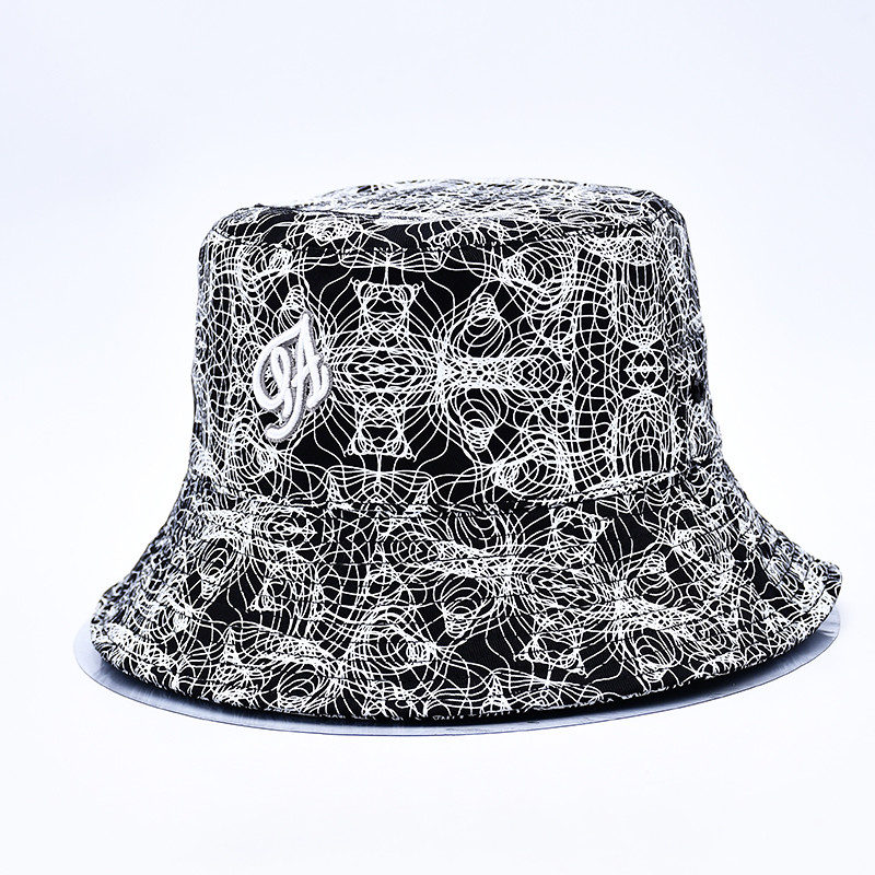 Sublimation Printed Bucket Hats Custom All Over Print Bucket Hat Pattern Embroidered Logo For Women