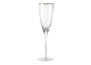 Quality 240ml Lead Free Crystal Champagne Glasses Vintage, 260mm Crystal Tulip Wine Glasses wholesale