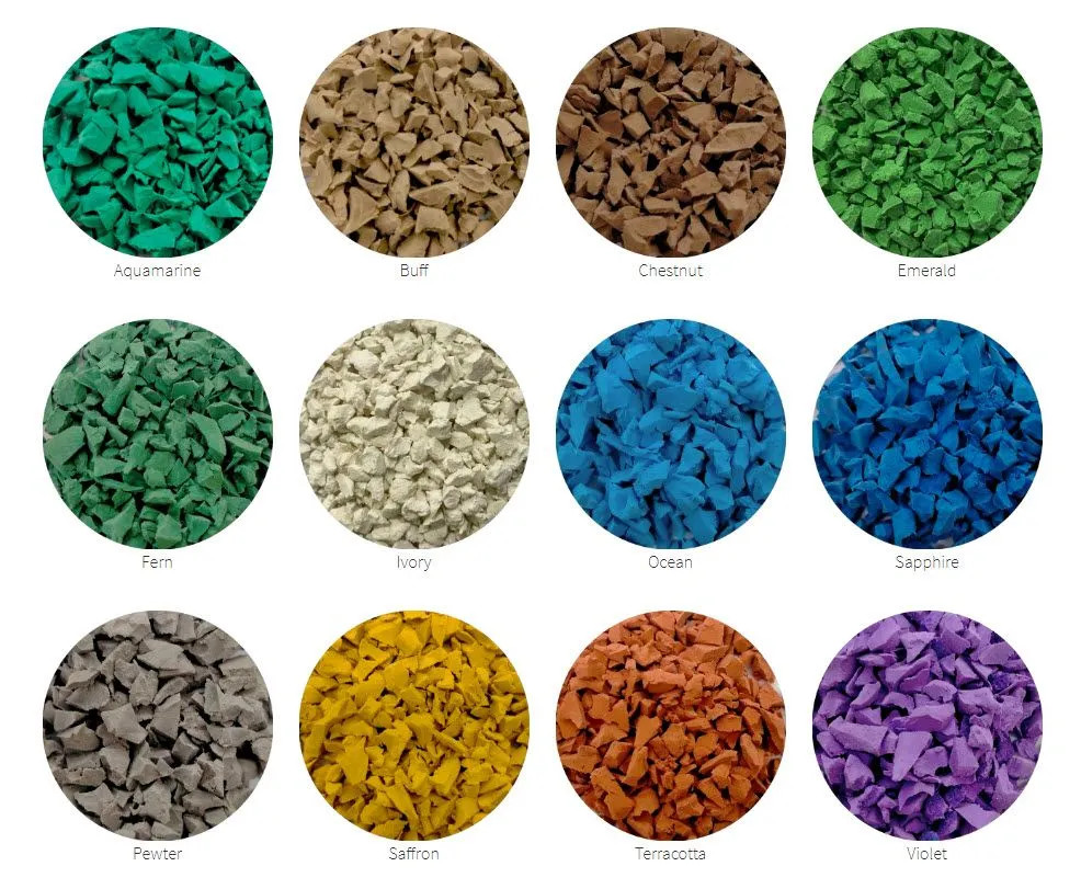 Elongation ≥ 100% Artificial Grass Rubber Granules For High Density Surfaces