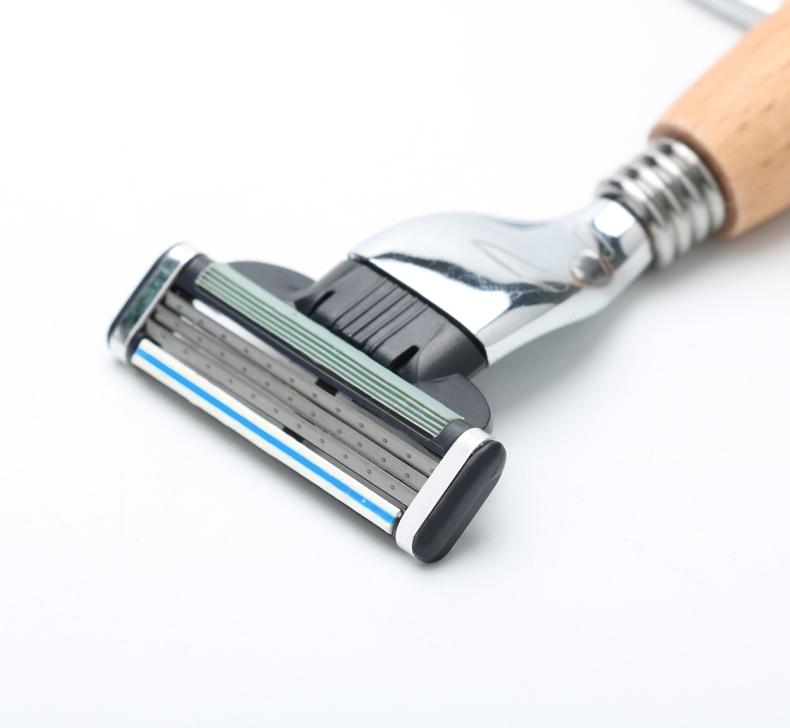 Bristle Beard Soap Brush 3 In 1 Customer Logo Beard Shaver Kit