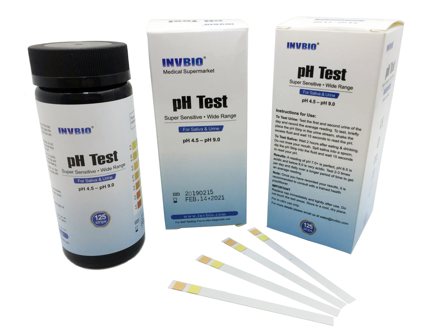 Urine And Saliva Test 100pcs Ph Paper Strips To Test Body Ph